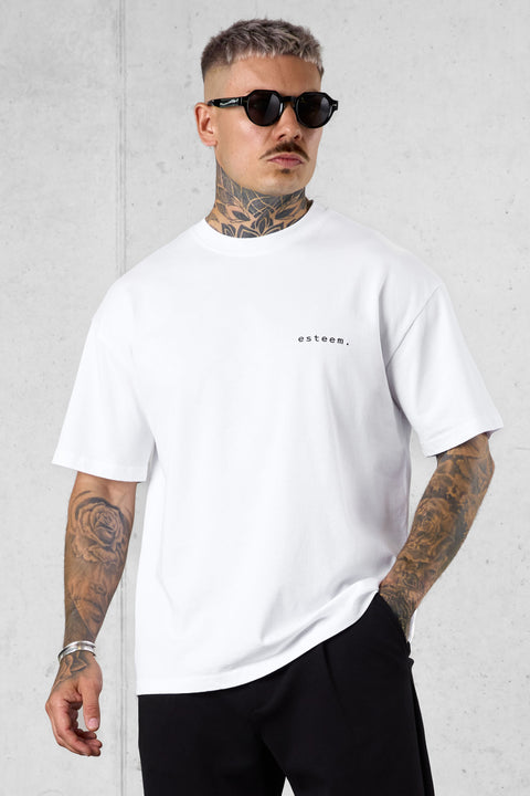 WHITE TYPEWRITER REGULAR TEE