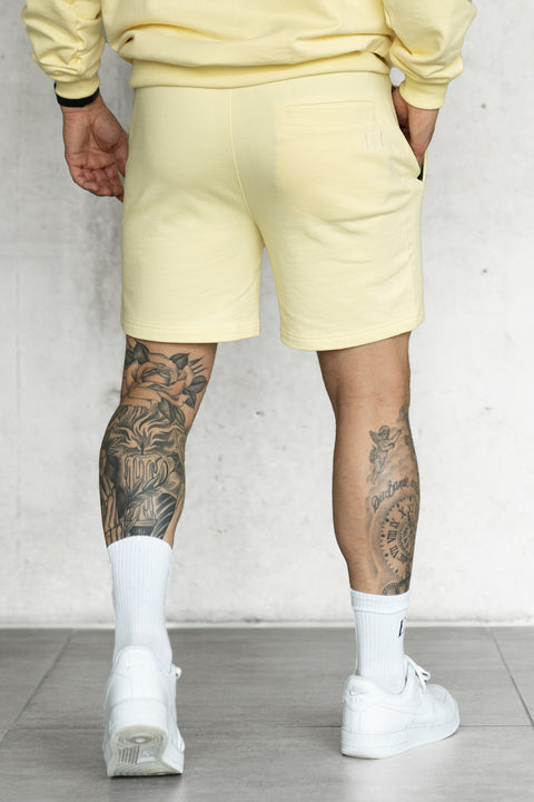 LIGHTYELLOW BASIC SWEATSHORTS